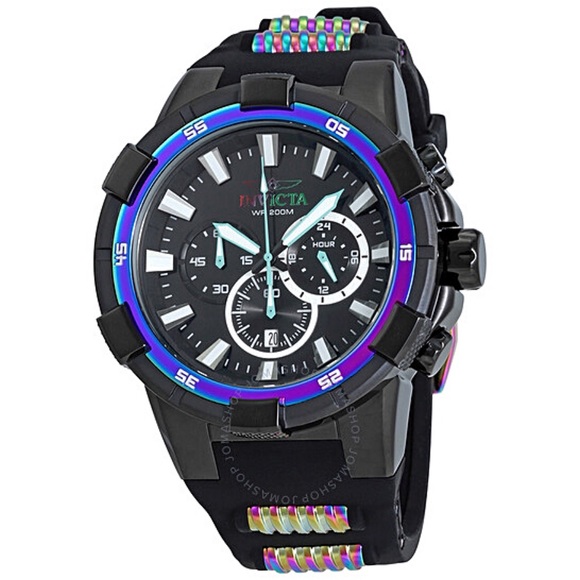 Authentic Invicta Aviator Chronograph Men’s Iridescent Watch